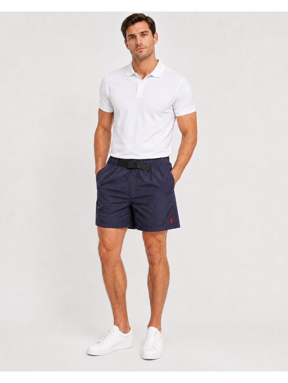 Polo Ralph Lauren Shorts Mens XL Blue Belted Classic Fit Pony NWT